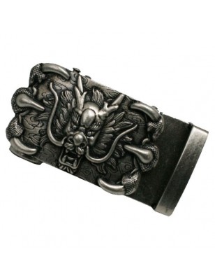 Boucle de ceinture homme Dragon chinois style ceinturon cadre acier
