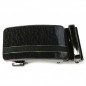 555 Boucle de ceinture homme couleur bronze sur fond noir marbré brillant 555 Boucle de ceinture homme couleur bronze sur fond noir marbré brillant