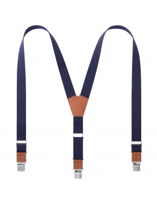 Bretelle "Grand Luxe" Muruzi  Bleue Marine