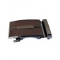 548 Boucle rectangulaire fond marron cadre bronze