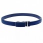 CC105 Ceinture  en cuir pleine fleur bleue marine avec boucle automatique assortie