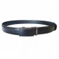 CC530B5 Ceinture  en cuir pleine fleur noir avec boucle automatique