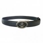 CC614B2 Ceinture en cuir pleine fleur noir de la gamme B2 avec boucle automatique CC614B2 Ceinture en cuir pleine fleur noir de la gamme B2 avec boucle automatique