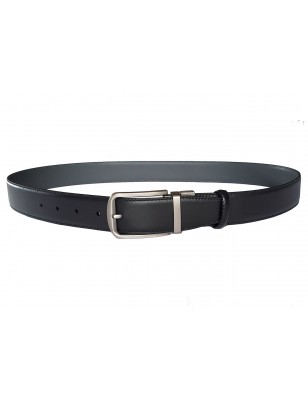 Lanière B5 cuir pleine fleur marron et noir