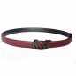 CC125bCeinture  en cuir pleine fleur prune avec boucle automatique  décor G