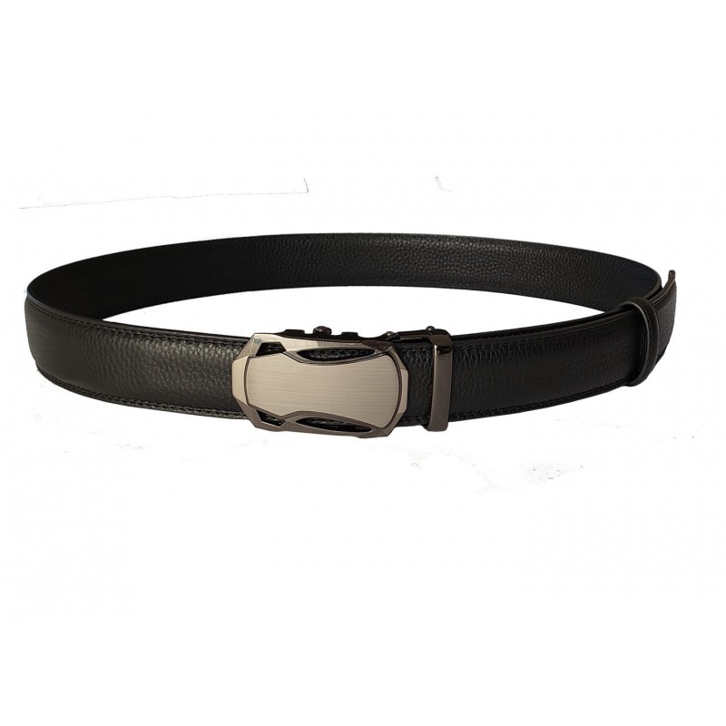 Ceinture en cuir pleine fleur avec boucle automatique