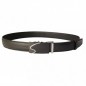 CC564B2 Ceinture en cuir pleine fleur noir avec boucle automatique