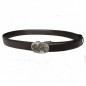CC618B2 Ceinture  en cuir pleine fleur marron de la gamme B2 avec boucle automatique