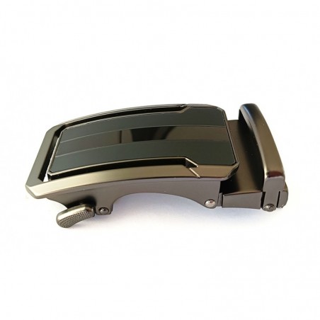 Boucle de ceinture homme automatique avec cadre couleur bronze