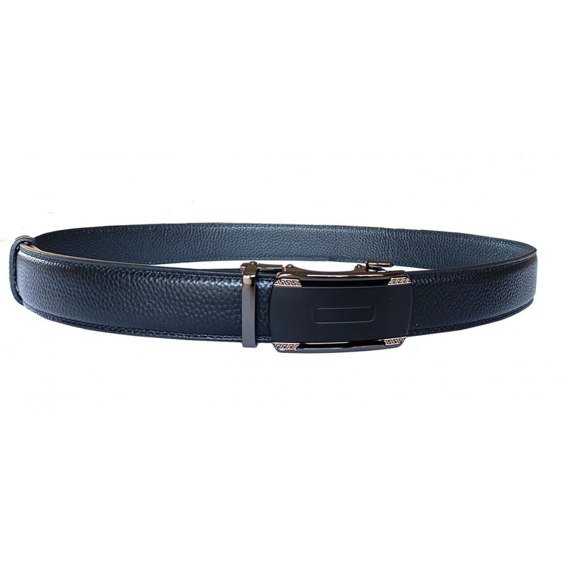 Ceinture en cuir pleine fleur avec boucle automatique