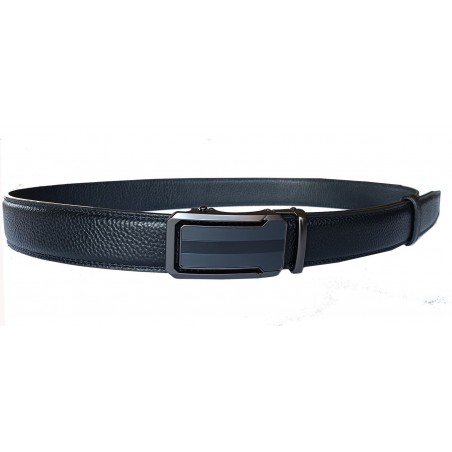 Ceinture en cuir pleine fleur avec boucle automatique