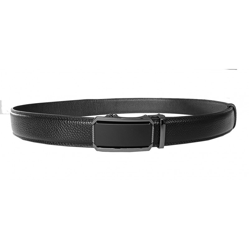 Ceinture en cuir pleine fleur avec boucle automatique