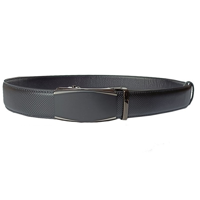 CC523B5 Ceinture en cuir pleine fleur noire de la gamme B5 avec boucle automatique CC523B5 Ceinture en cuir pleine fleur noire de la gamme B5 avec boucle automatique