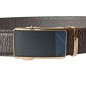 CC513B2 Ceinture en cuir pleine fleur MARRON avec boucle automatique .
