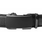 BOUCLE MURUZI ARGENTÉE FOND NOIR