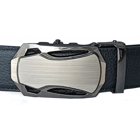 Ceinture en cuir pleine fleur avec boucle automatique