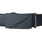 Boucle de ceinture homme noire mat granit avec ligne transversale
