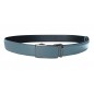CC540B2 Ceinture  en cuir pleine fleur gris avec boucle automatique assortie.