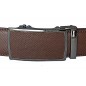 Ceinture automatique homme cuir marron finition carbone – boucle 586 Ceinture automatique homme cuir marron finition carbone – boucle 586