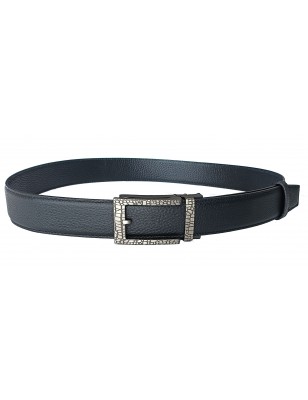 Ceinture en cuir pleine fleur avec boucle automatique