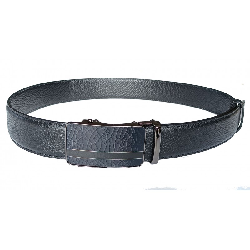 CC555B2 Ceinture en cuir pleine fleur noire de la gamme B2 avec boucle automatique CC555B2 Ceinture en cuir pleine fleur noire de la gamme B2 avec boucle automatique
