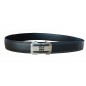 CC802B6 Ceinture en cuir pleine fleur branche noire avec boucle automatique en acier inoxydable CC802B6 Ceinture en cuir pleine fleur branche noire avec boucle automatique en acier inoxydable