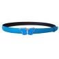 CC114 Ceinture en cuir pleine fleur bleue turquoise avec boucle automatique papillon bleu turquoise CC114 Ceinture en cuir pleine fleur bleue turquoise avec boucle automatique papillon bleu turquoise