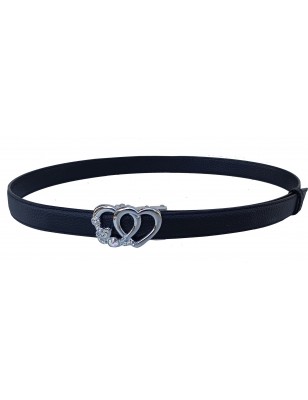 Ceinture  en cuir pleine fleur marron chocolat avec boucle automatique dorée