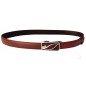 CC112 Ceinture en cuir pleine fleur prune avec boucle automatique virgule avec brillants CC112 Ceinture en cuir pleine fleur prune avec boucle automatique virgule avec brillants