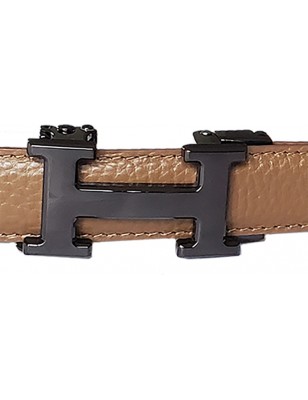 Boucle  grand H noir pour ceinture Femme Lady à fermeture automatique