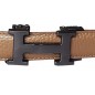 Boucle grand H noir pour ceinture Femme Lady à fermeture automatique Boucle grand H noir pour ceinture Femme Lady à fermeture automatique