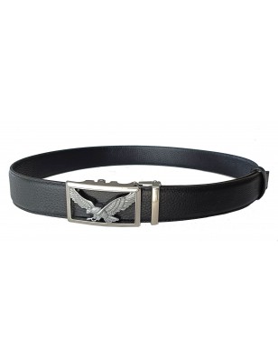 Ceinture  en cuir en cuir pleine fleur noir de la gamme B2 avec sa boucle automatique biker