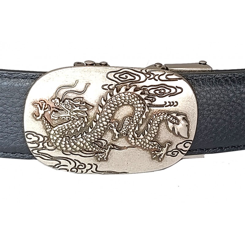 Ceinture homme automatique sans trou MURUZI 618 cuir B2 noir – BIKER Ceinture homme automatique sans trou MURUZI 618 cuir B2 noir – BIKER