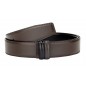 Lanière B5 réversible en cuir pleine fleur marron et noir Lanière B5 réversible en cuir pleine fleur marron et noir