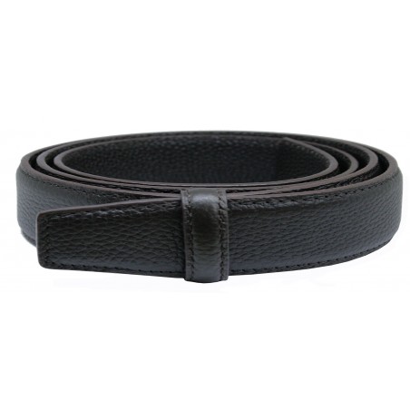 Lanière LB2 Marron cuir pleine fleur finition Les Classiques pour ceinture à boucle automatique