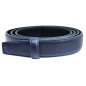 Lanière LB2 Bleue cuir pleine fleur finition Les Classiques pour ceinture à boucle automatique Lanière LB2 Bleue cuir pleine fleur finition Les Classiques pour ceinture à boucle automatique