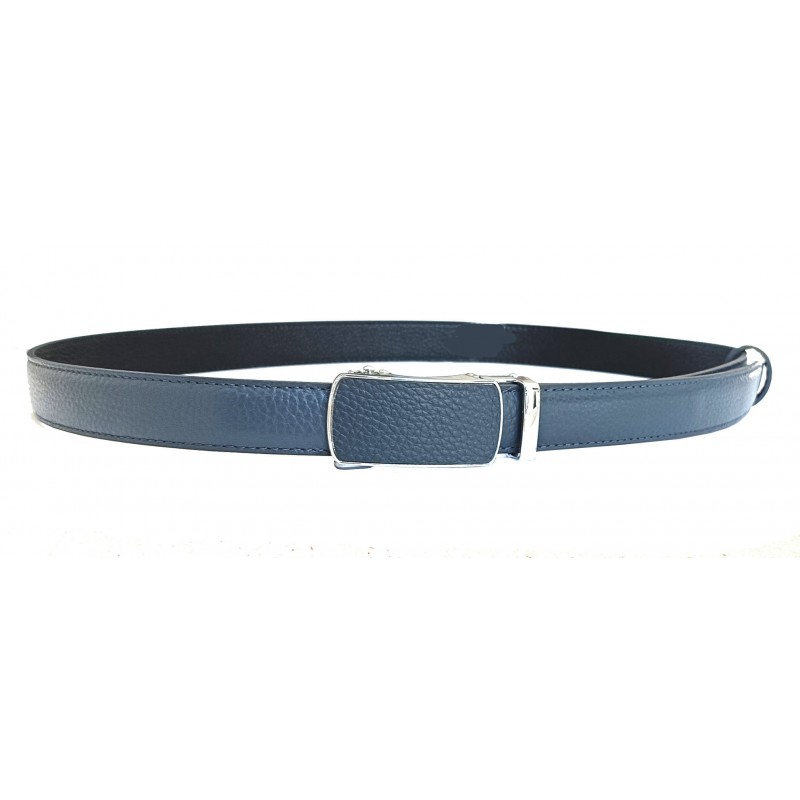 CC110 Ceinture en cuir pleine fleur grise avec boucle automatique assortie CC110 Ceinture en cuir pleine fleur grise avec boucle automatique assortie