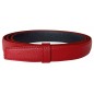Lanière LB2 Rouge cuir pleine fleur finition Les Classiques pour ceinture à boucle automatique Lanière LB2 Rouge cuir pleine fleur finition Les Classiques pour ceinture à boucle automatique
