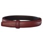 Lanière cuir Lady pleine fleur noire finition Luxe pour ceinture à boucle automatique