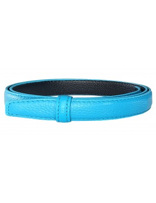 Lanière cuir Lady pleine fleur noire finition Luxe pour ceinture à boucle automatique