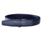 Lanière cuir Lady pleine fleur noire finition Luxe pour ceinture à boucle automatique