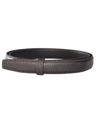 Lanière LCLA Marron cuir à crémaillère Lady pleine fleur finition Luxe pour ceinture à boucle automatique