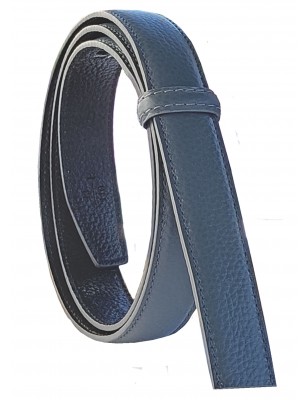 Lanière cuir Lady pleine fleur noire finition Luxe pour ceinture à boucle automatique