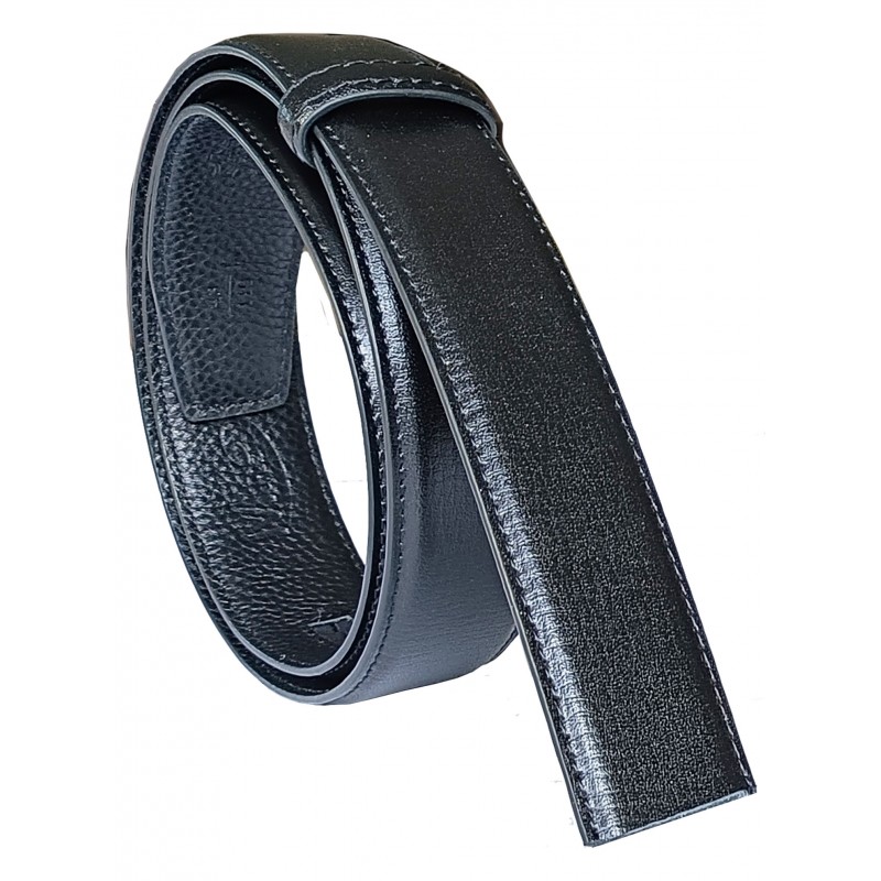 Lanière B5 Buche noire cuir pleine fleur haut de gamme finition "les chic" Lanière B5 Buche noire cuir pleine fleur haut de gamme finition "les chic"