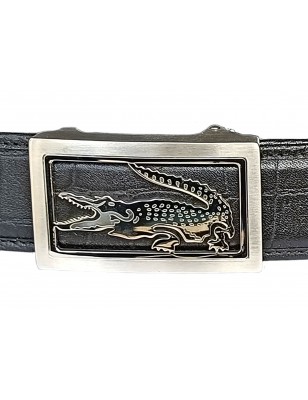 Ceinture homme automatique sans trou MURUZI 800 cuir noir finition croco – LUXURY