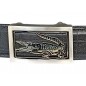 Ceinture homme automatique sans trou MURUZI 800 cuir noir finition croco – LUXURY