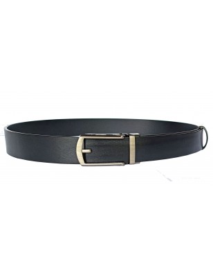 Ceinture automatique en cuir pleine fleur inusable noir
