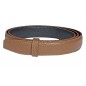 Lanière cuir Lady pleine fleur noire finition Luxe pour ceinture à boucle automatique