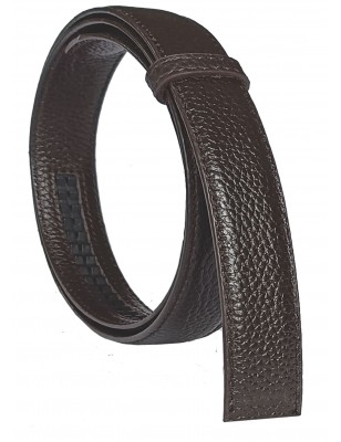 Lanière cuir Lady pleine fleur noire finition Luxe pour ceinture à boucle automatique