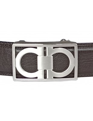Ceinture homme automatique sans trou MURUZI 803 cuir branche marron – LUXURY